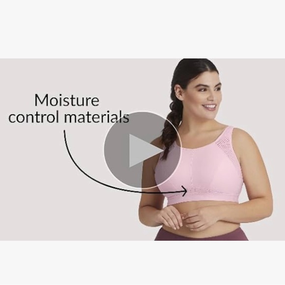 Glamorize women’s plus size No-sweat sports Bra wire free size 40D. Like new - Picture 9 of 10